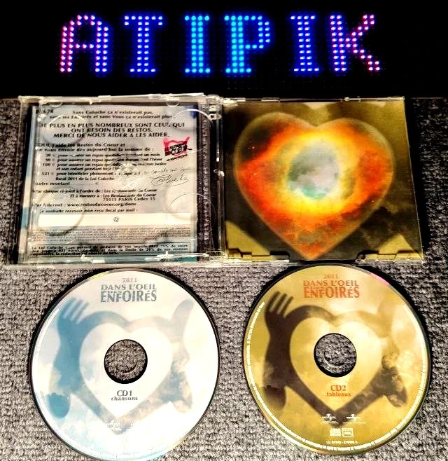 💿 In L'Oeil Des Enfoirés 2011 - CD duplo Restos Du Coeur - 15 anos 👌 – photo 3